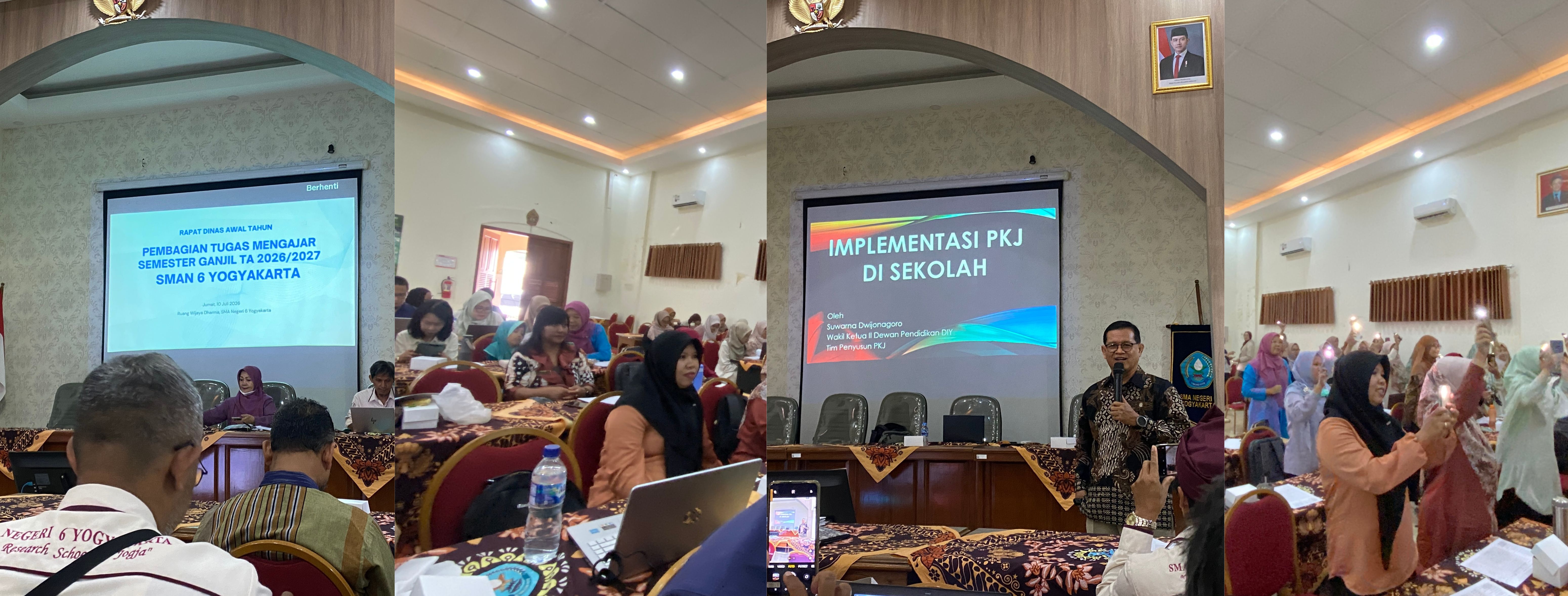 Rapat Dinas dan Workshop PKJ Perkuat Kesiapan Tahun Ajaran 2026/2027 di SMAN 6 Yogyakarta